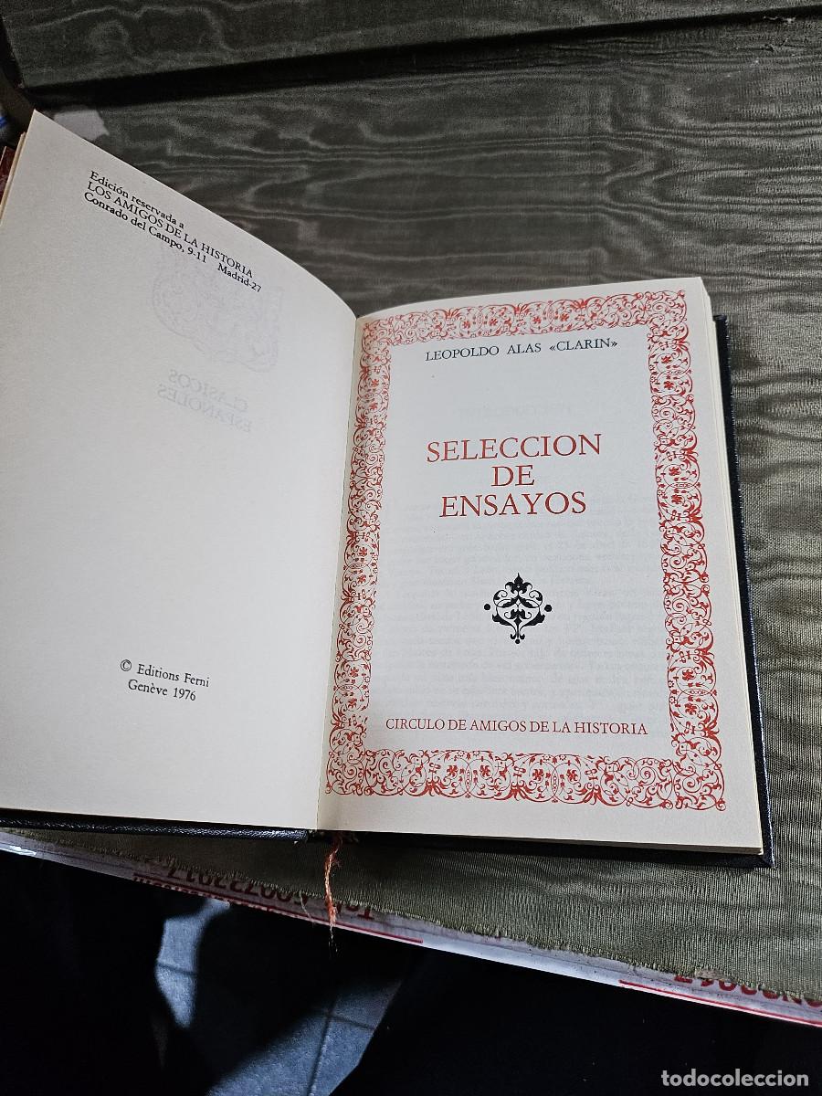 Vintage: libro antiguo de seleccion de ensayo - Foto 3