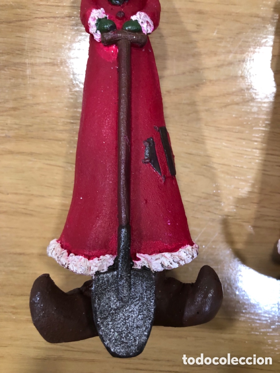 Vintage: 2 velas Figuras de Navidad - Foto 4