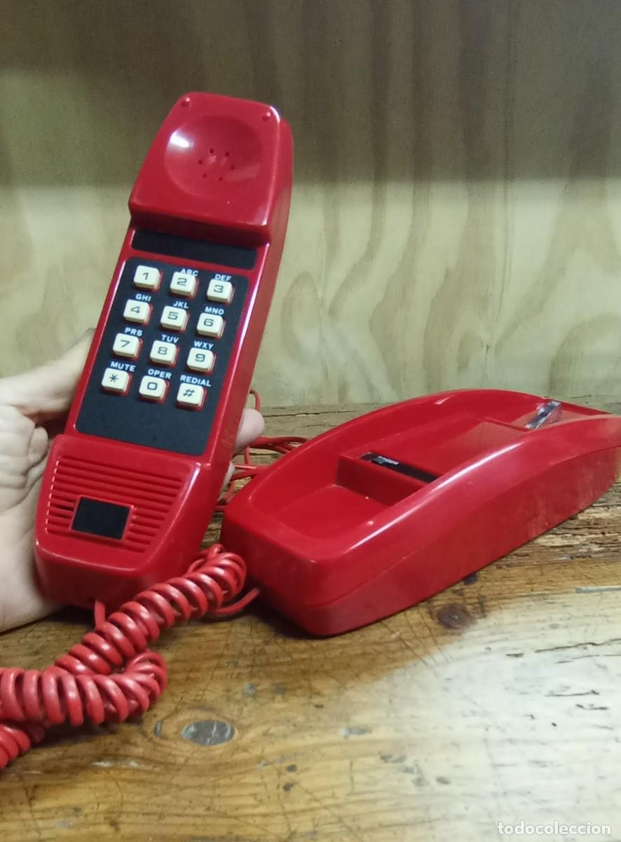 Vintage: TEL&Eacute;FONO VINTAGE ROJO - Foto 1