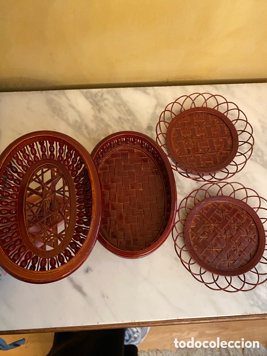 Vintage: Conjunto artesanal decorativo - Foto 2