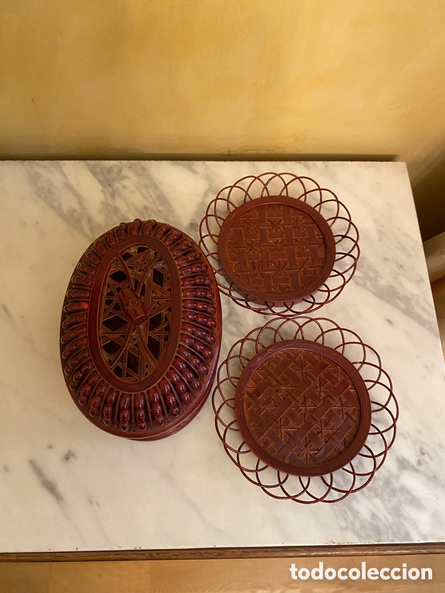 Vintage: Conjunto artesanal decorativo - Foto 1