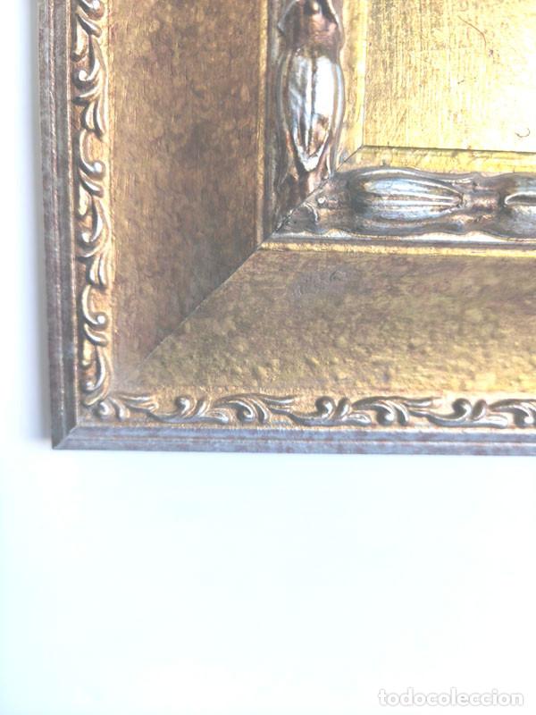 Vintage: CUADRO DE LAMINA Y CRISTAL CON COMPLEMENTO OVALADO - Foto 4