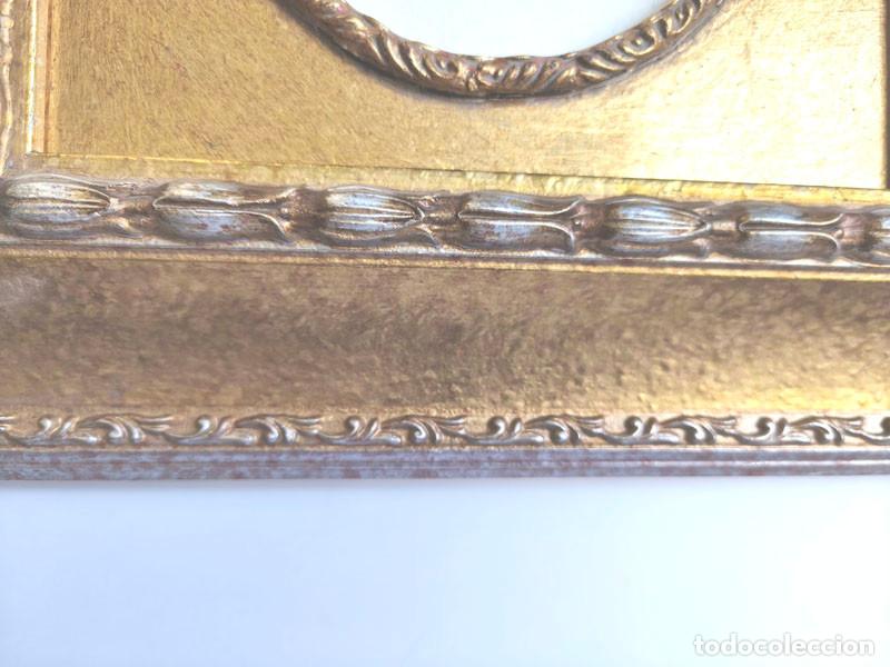 Vintage: CUADRO DE LAMINA Y CRISTAL CON COMPLEMENTO OVALADO - Foto 5