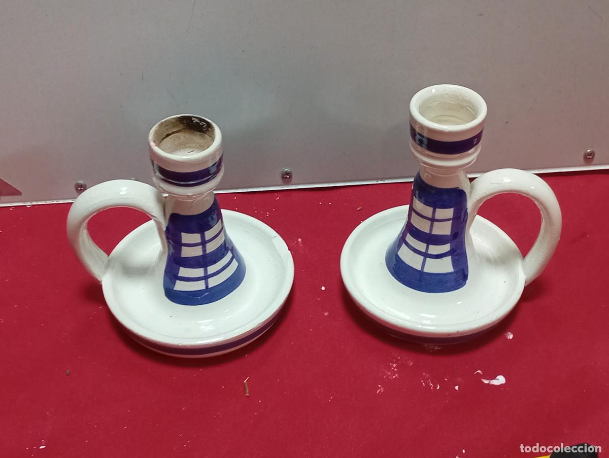 Vintage: 2 palmatorias de ceramica - Foto 1