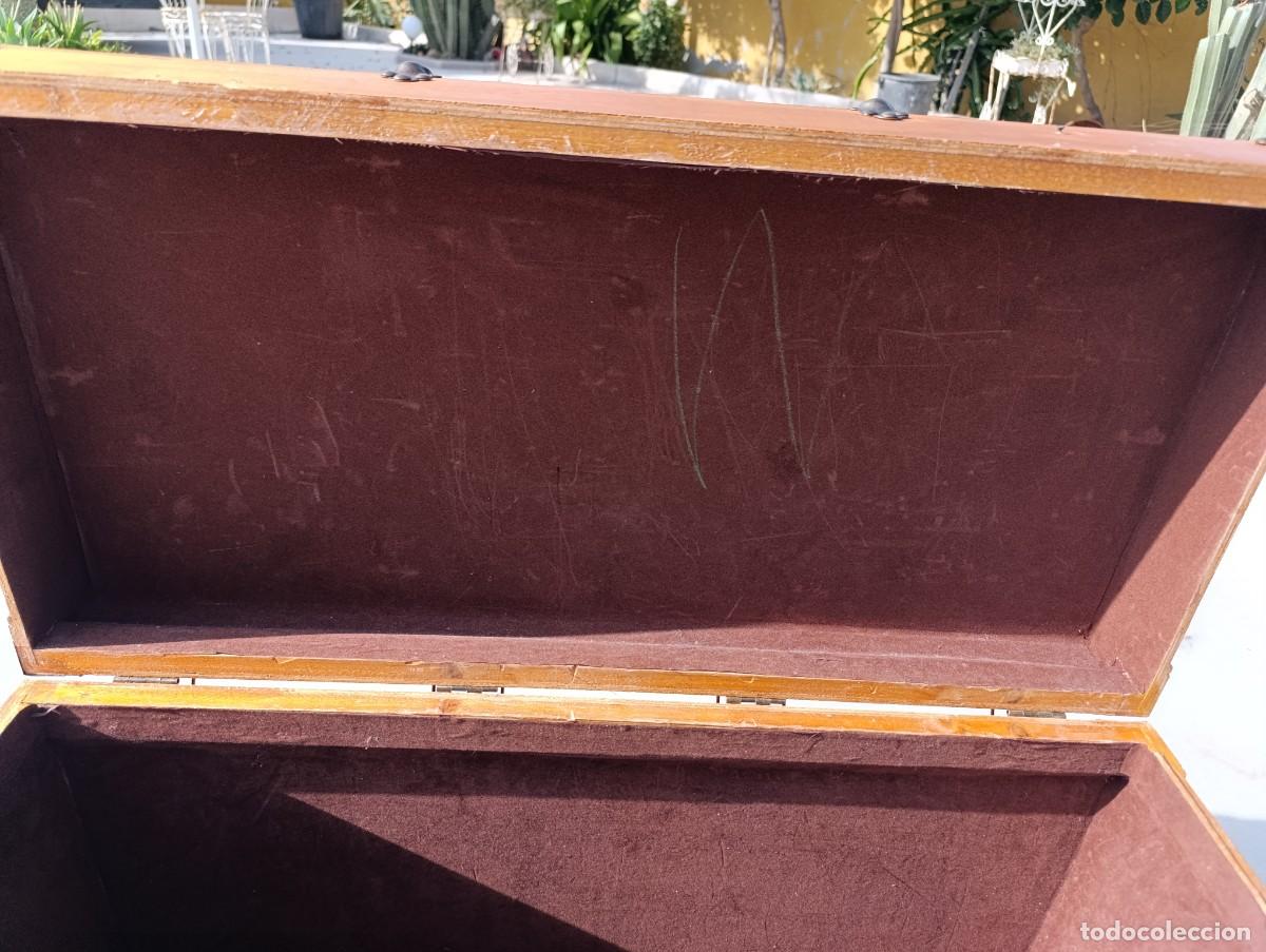 Vintage: Precioso ba&uacute;l de madera de pino. - Foto 12
