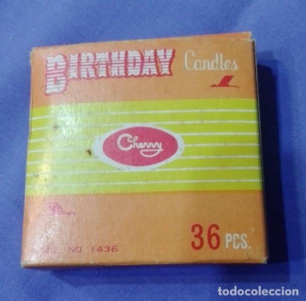 Vintage: Caja con velas de cumplea&ntilde;os Birthday Cherry - Foto 4