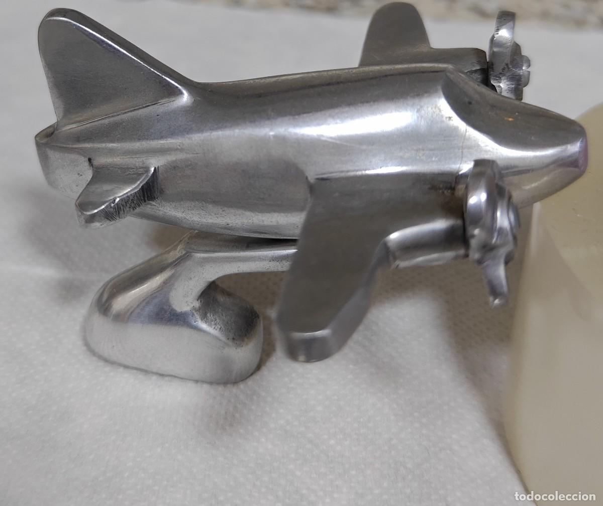 Vintage: Avi&oacute;n Aluminio. Ideal para base similar. - Foto 1