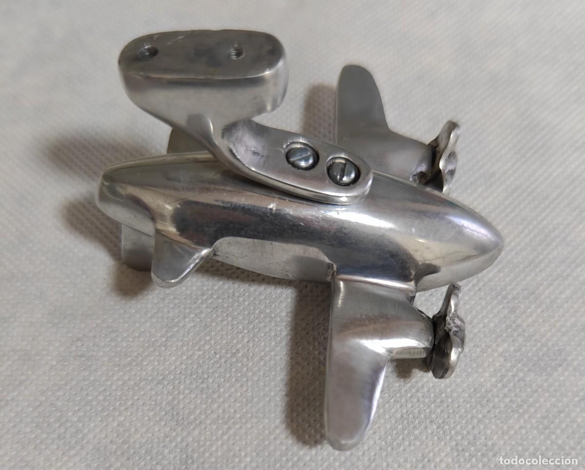 Vintage: Avi&oacute;n Aluminio. Ideal para base similar. - Foto 4