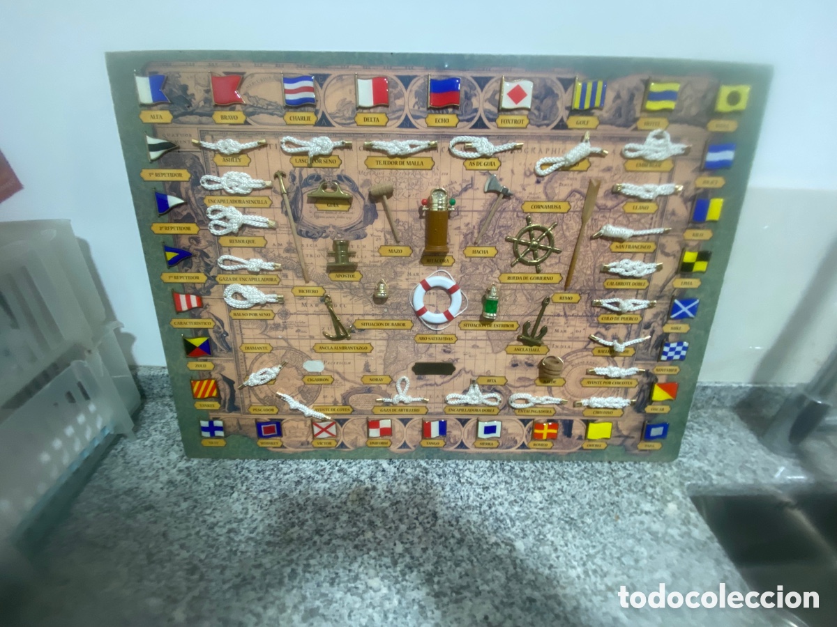Vintage: Cuadro nudos marinos - Foto 1