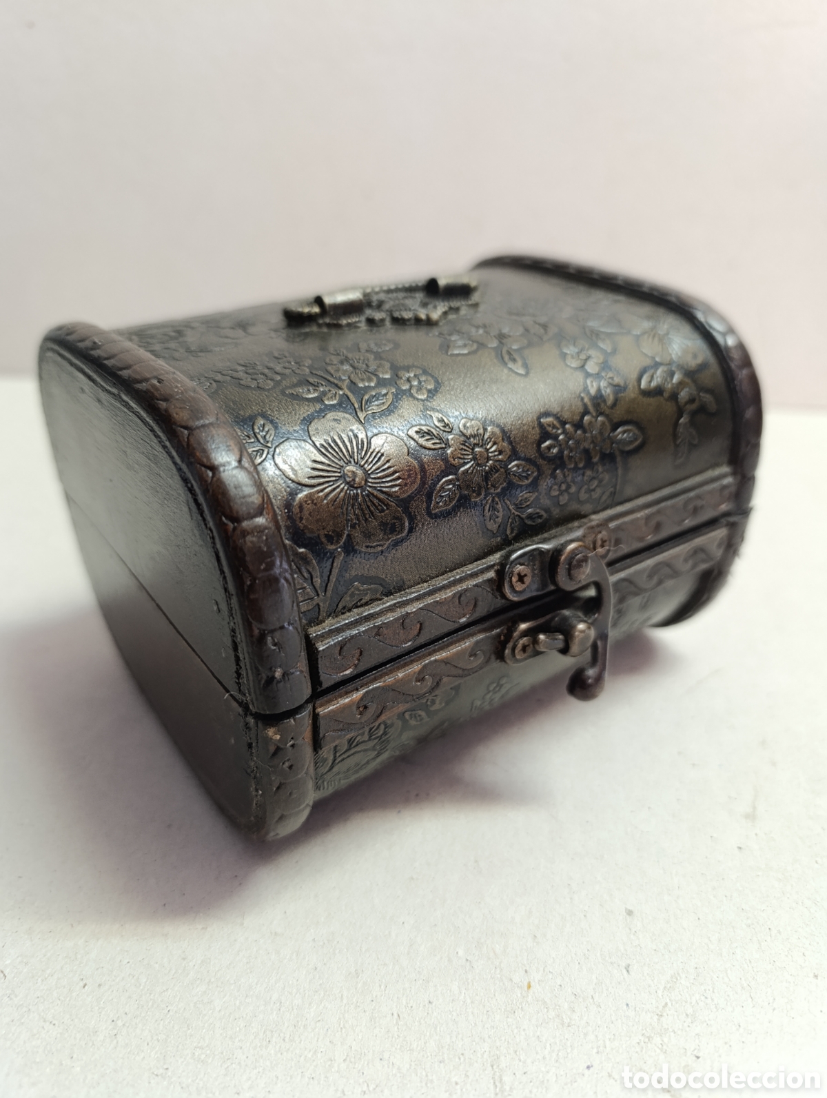 Vintage: CAJA DE MADERA TIPO COFRE. - Foto 6