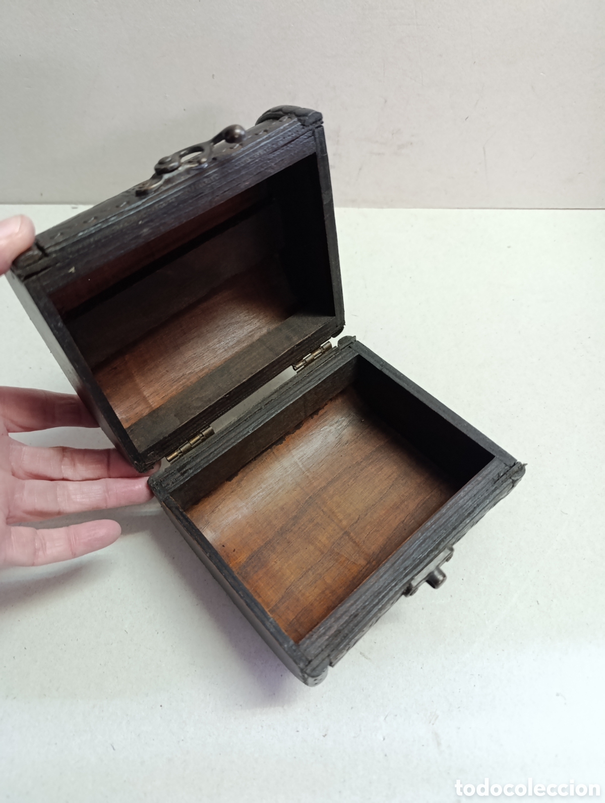 Vintage: CAJA DE MADERA TIPO COFRE. - Foto 10