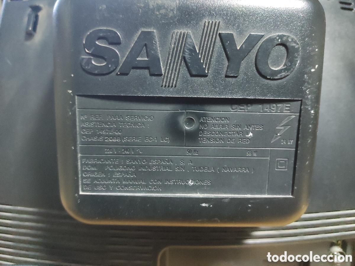 Vintage: Sanyo modelo CEP 1497E. 14 pulgadas - Foto 6