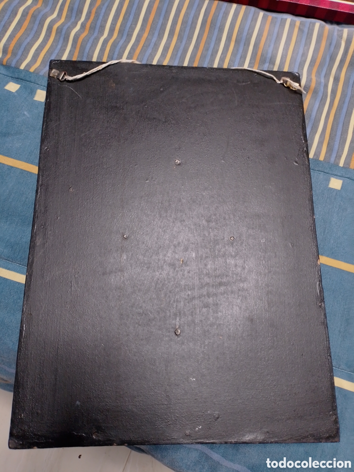 Vintage: cuadro de madera cabeza de buda - Foto 2