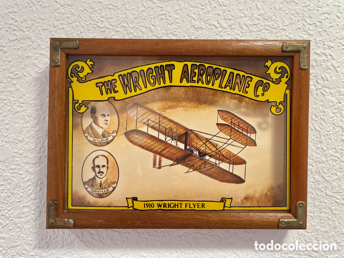 Vintage: Cuadro hist&oacute;rico &ldquo;Wright Flyer &ndash; The Wright Aeroplane Co.&rdquo; - Foto 1
