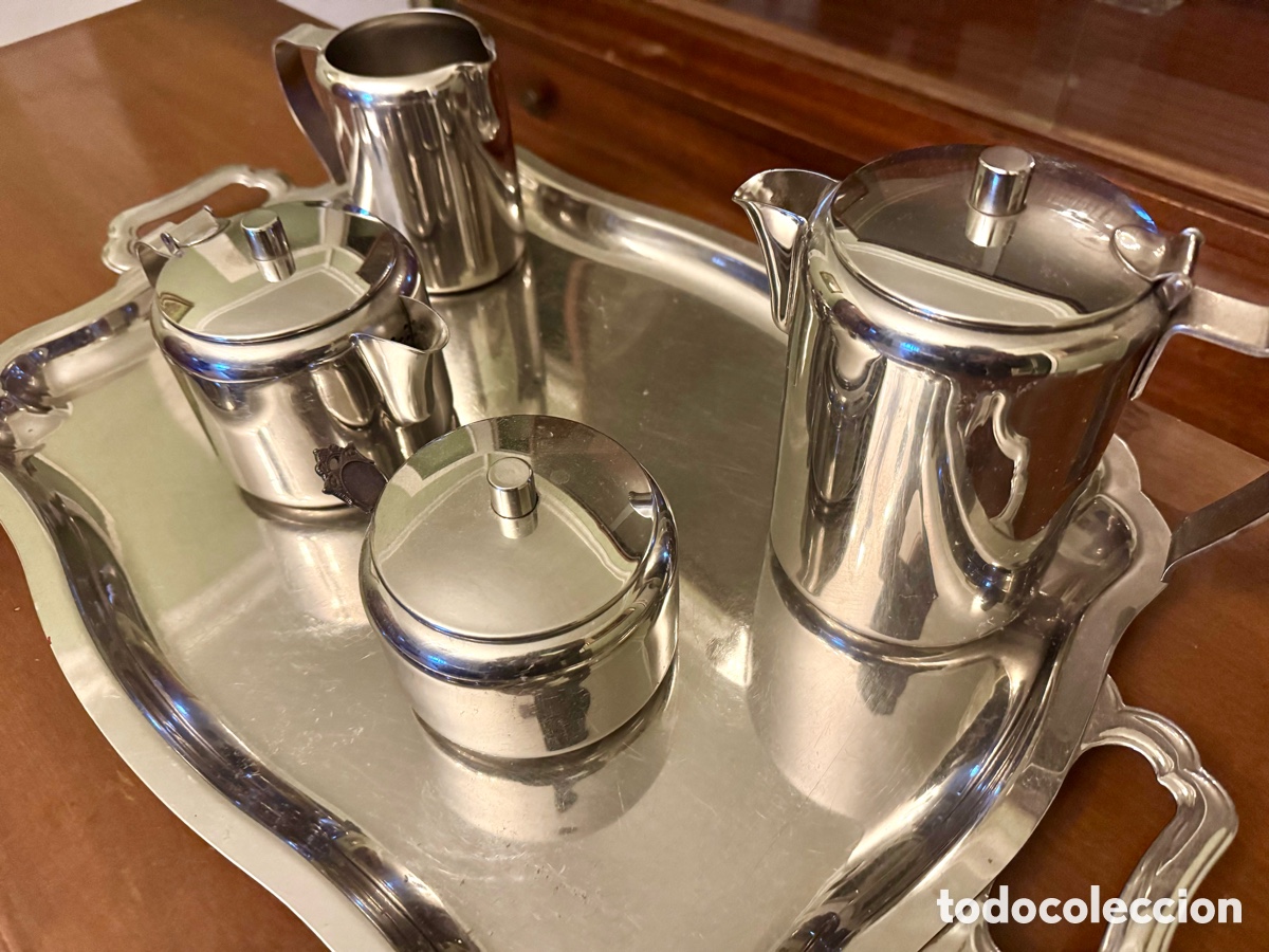 Vintage: Juego de caf&eacute; acero inoxidable BRA - Foto 2