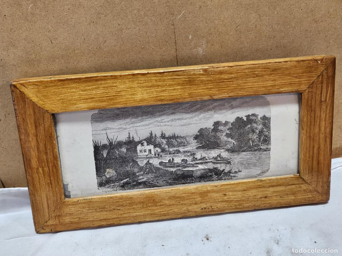 Vintage: cuadro con grabado antiguo - Foto 1