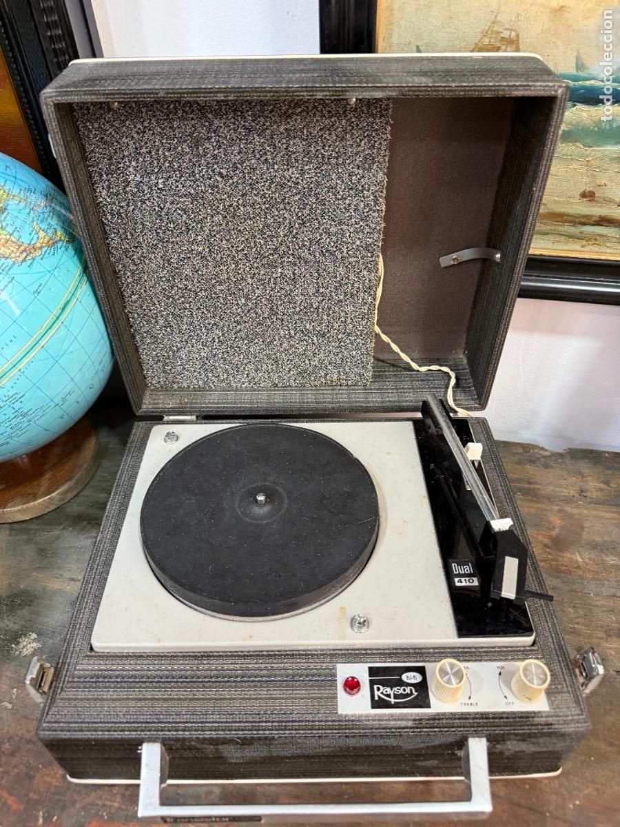 Vintage: ANTIGUO TOCADISCO MALETIN - Foto 7