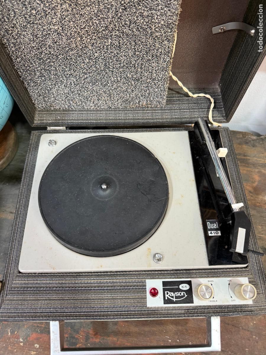 Vintage: ANTIGUO TOCADISCO MALETIN - Foto 8