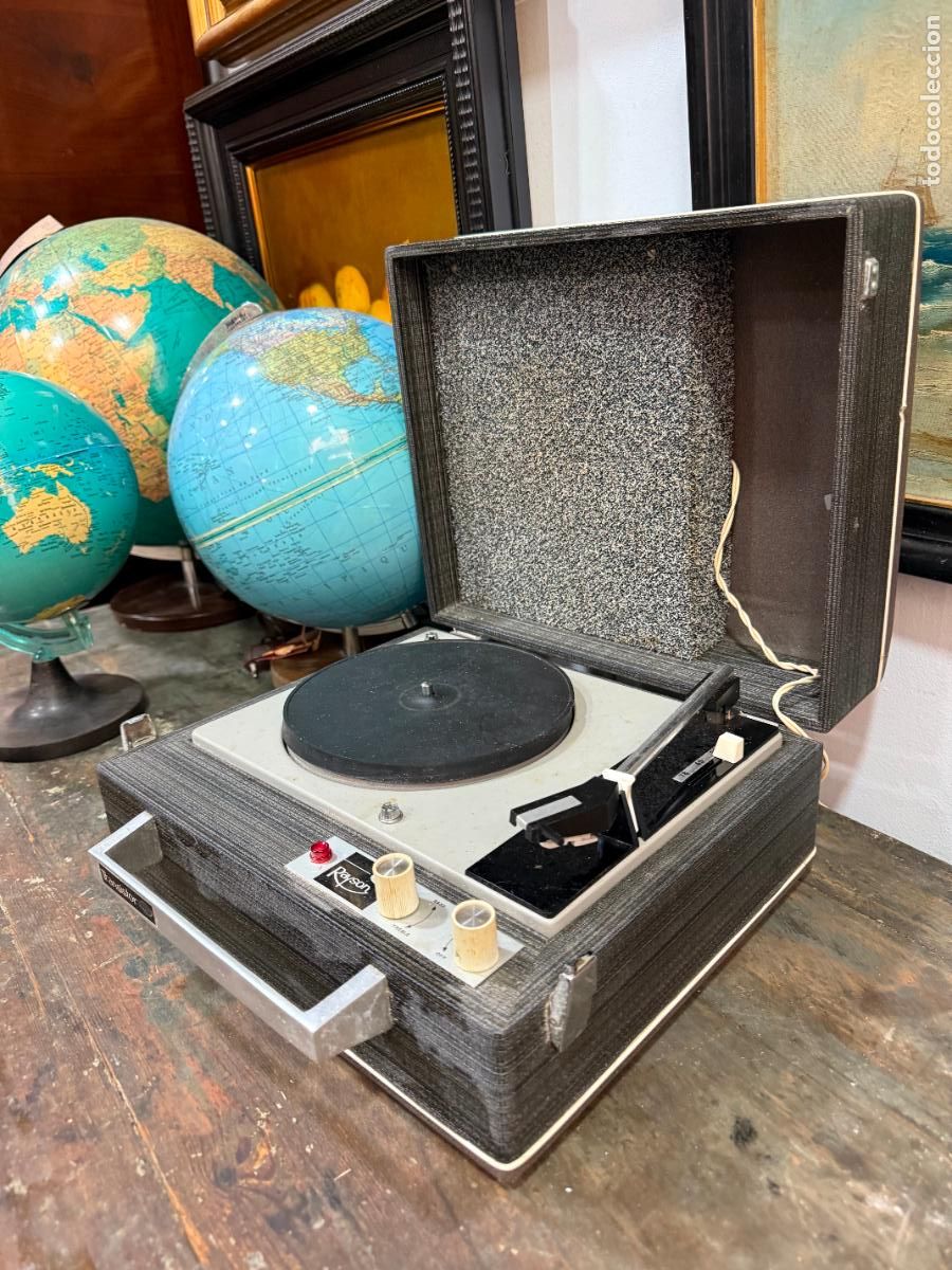 Vintage: ANTIGUO TOCADISCO MALETIN - Foto 12