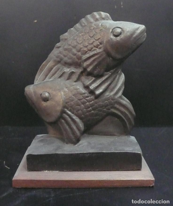 Vintage: PEQUE&Ntilde;OS PECES EN RESINA - Foto 1
