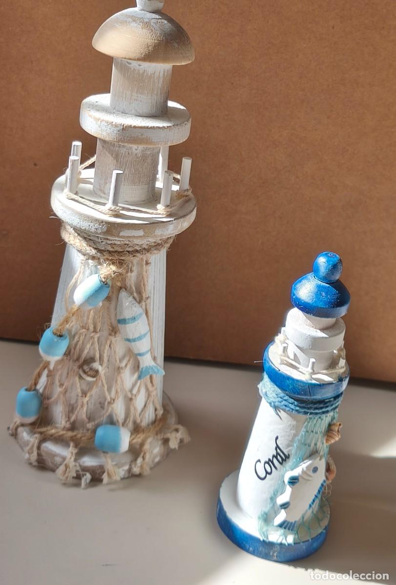 Vintage: Faros nauticos de madera - Foto 1