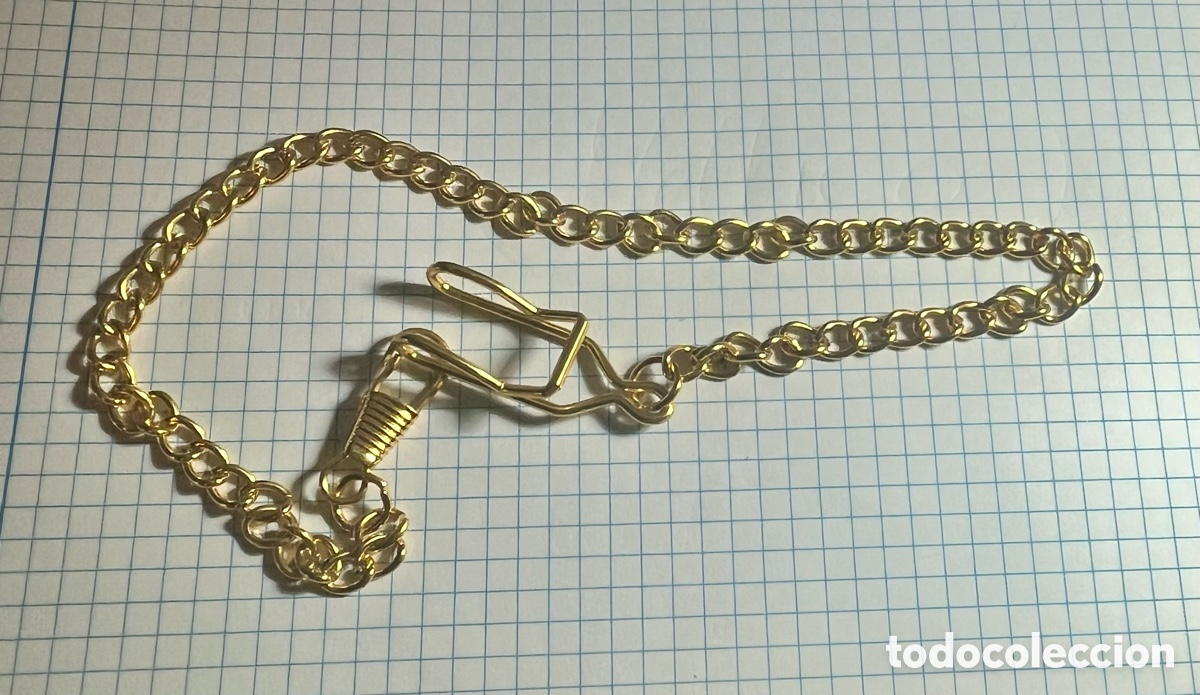 Vintage: LEONTINA DORADA PARA RELOJ DE BOLSILLO - Foto 3