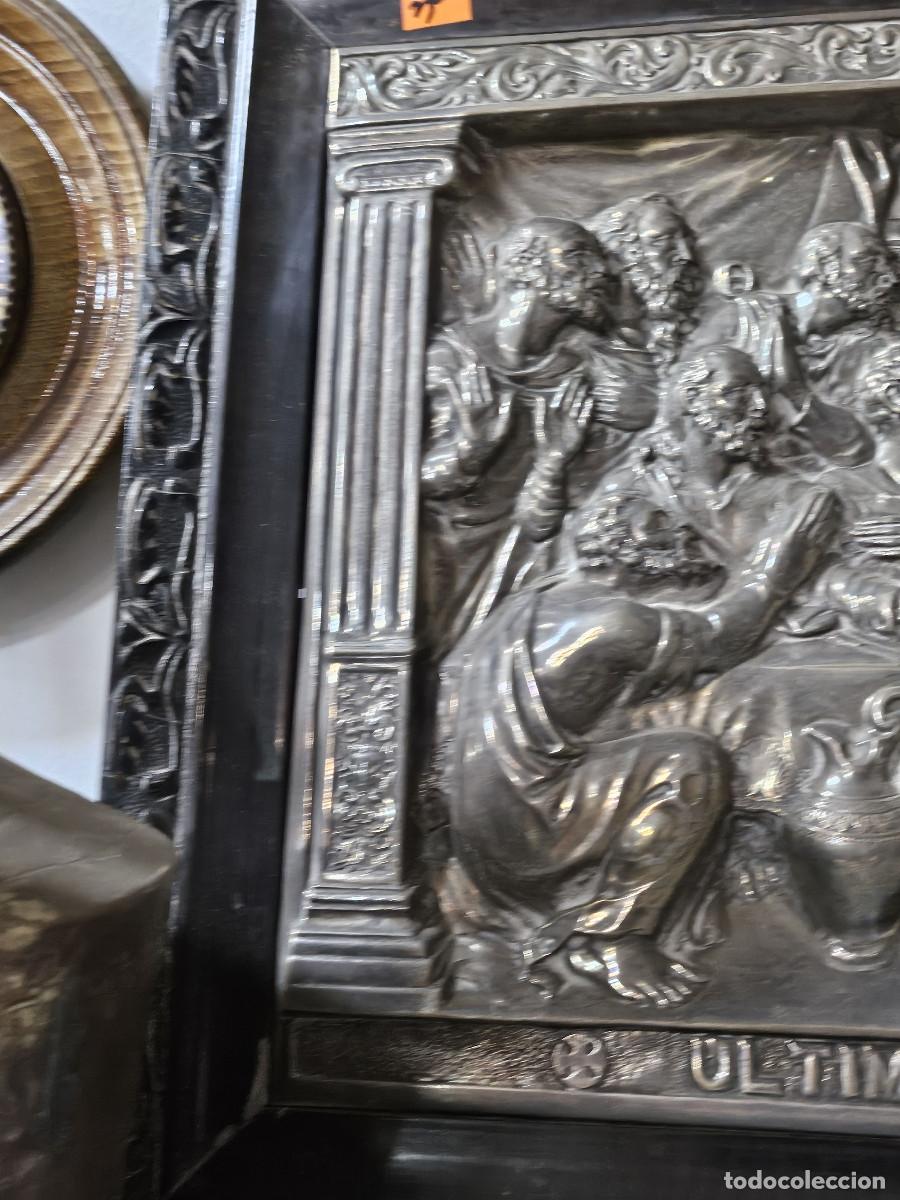 Vintage: cuadro de la santa cena en alpaca - Foto 2