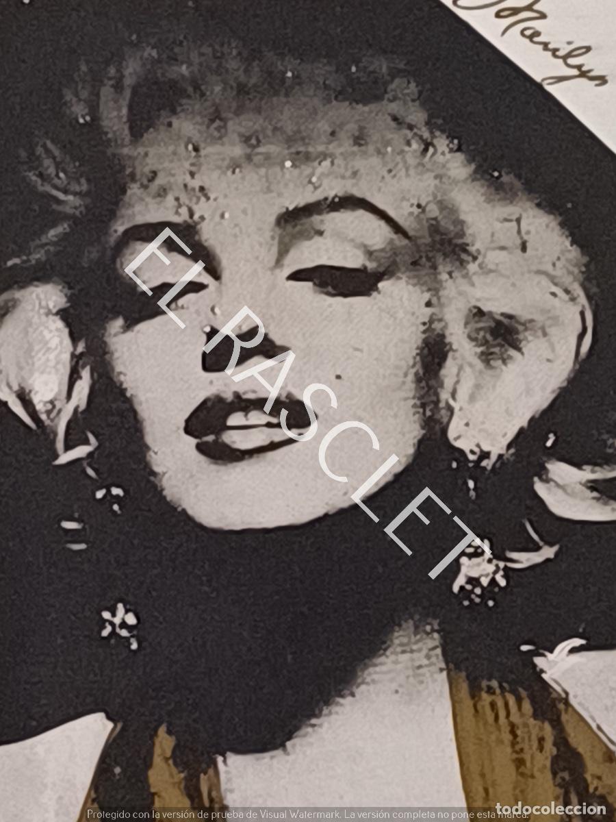 Vintage: CUADRO EN ESPEJO CON SERIGRAFIA DE MARILYN - Foto 2