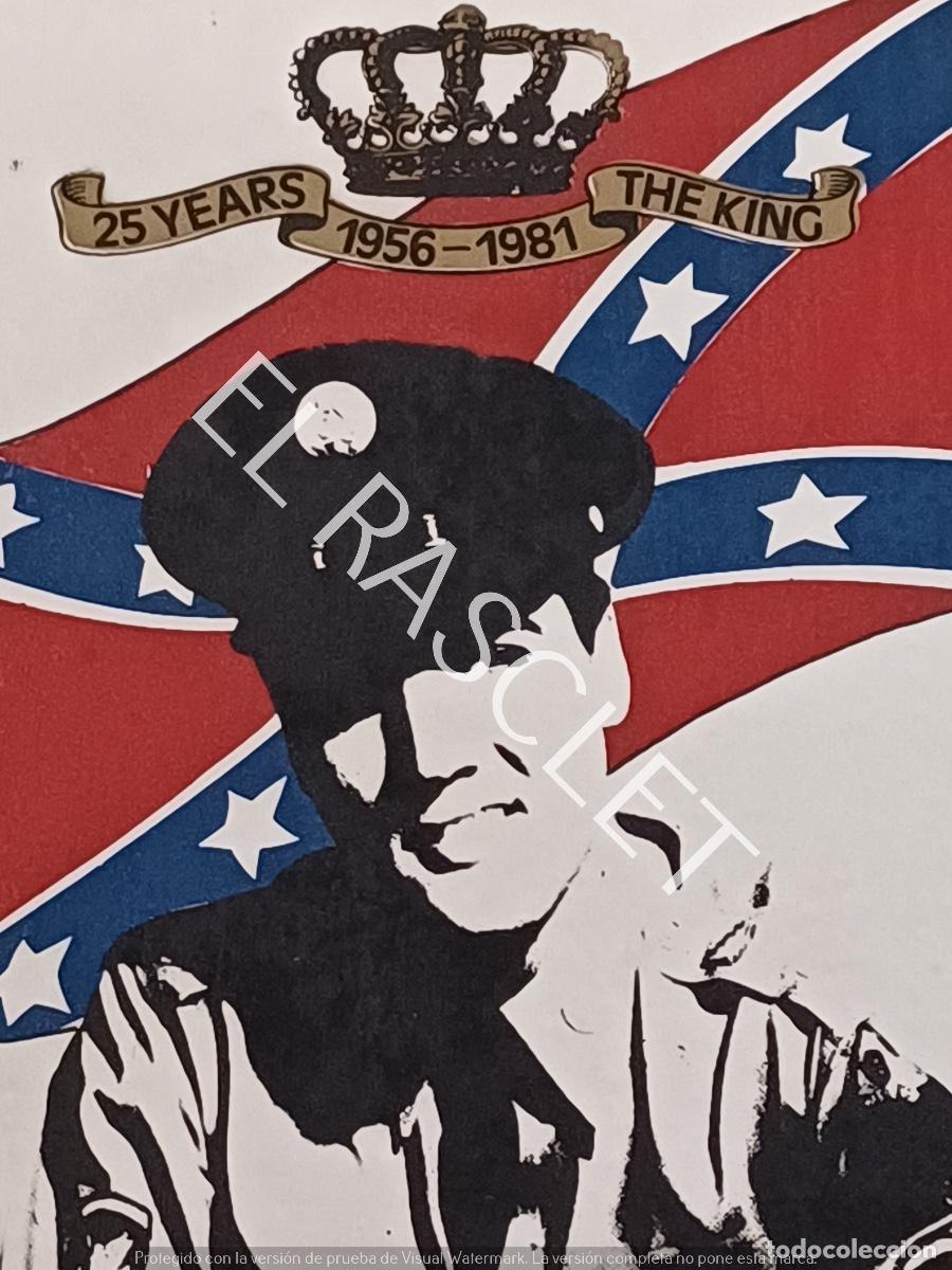 Vintage: CUADRO EN ESPEJO CON SERIGRAFIA DE ELVIS - Foto 3