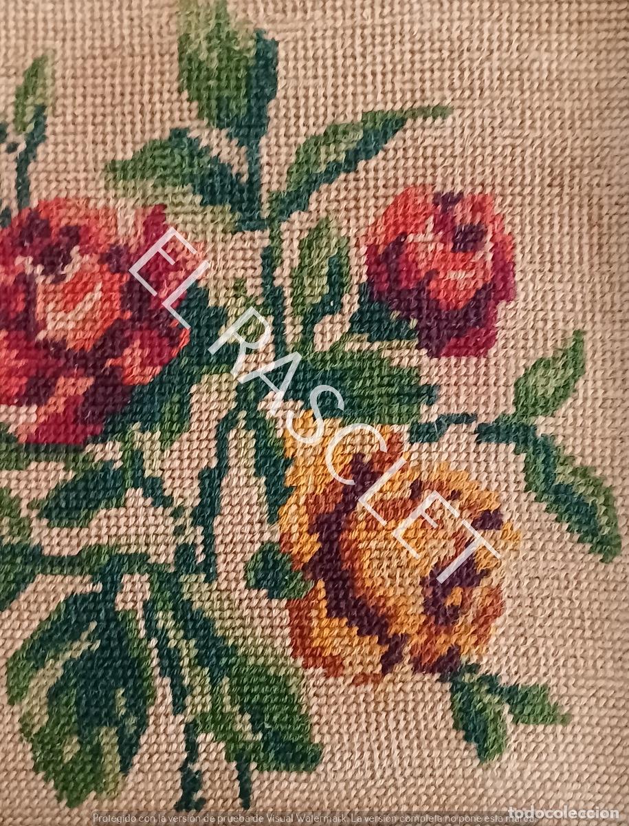 Vintage: CUADRO EN PUNTO DE CRUZ O PETIT POINT - Foto 3