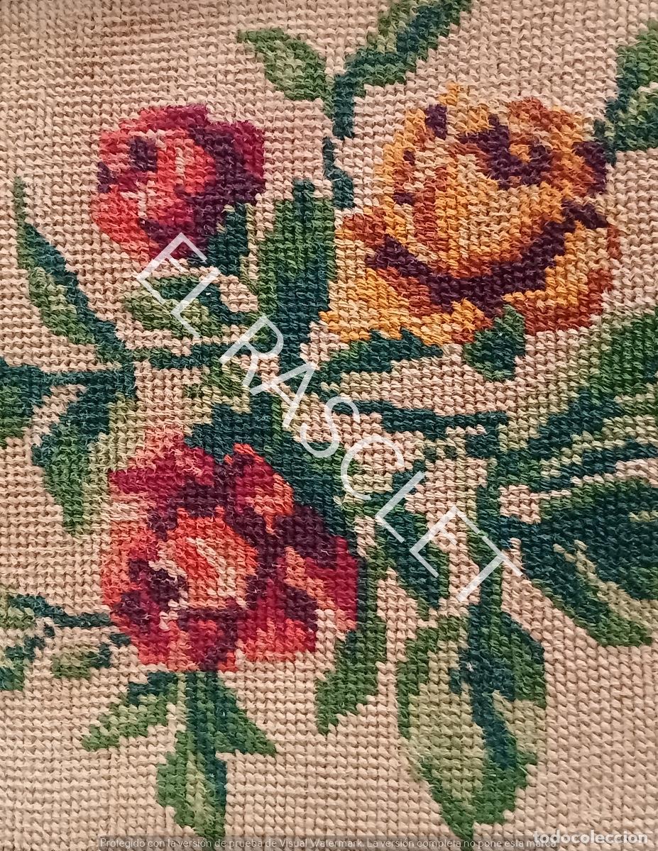Vintage: CUADRO EN PUNTO DE CRUZ O PETIT POINT - Foto 4