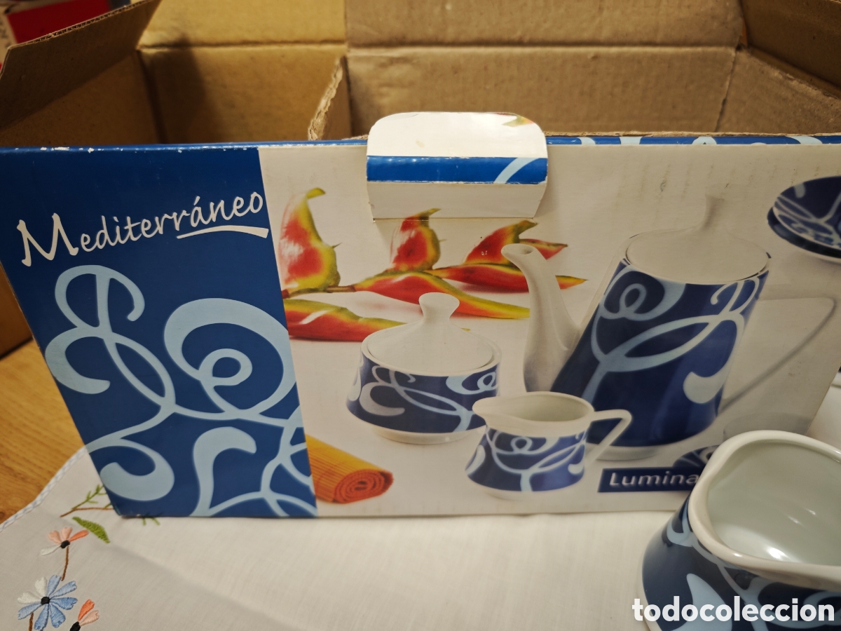 Vintage: Juego caf&eacute; o te sin estrenar - Foto 6