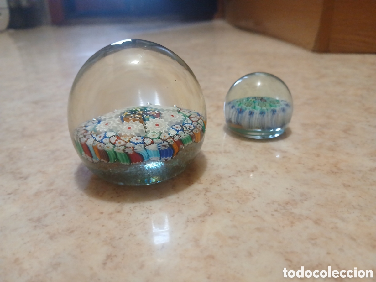 Vintage: 2 pisapapeles murano millefiori - Foto 3