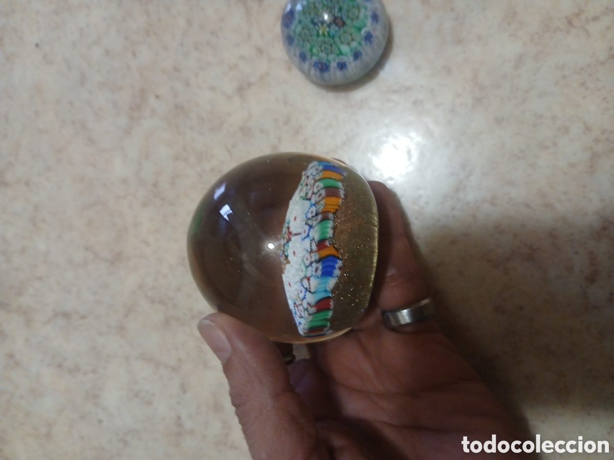 Vintage: 2 pisapapeles murano millefiori - Foto 4