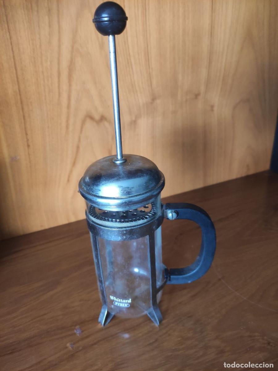 Vintage: Cafetera &Eacute;mbolo Pyrex Vidrio y Metal - Foto 2