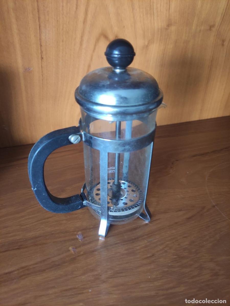 Vintage: Cafetera &Eacute;mbolo Pyrex Vidrio y Metal - Foto 4