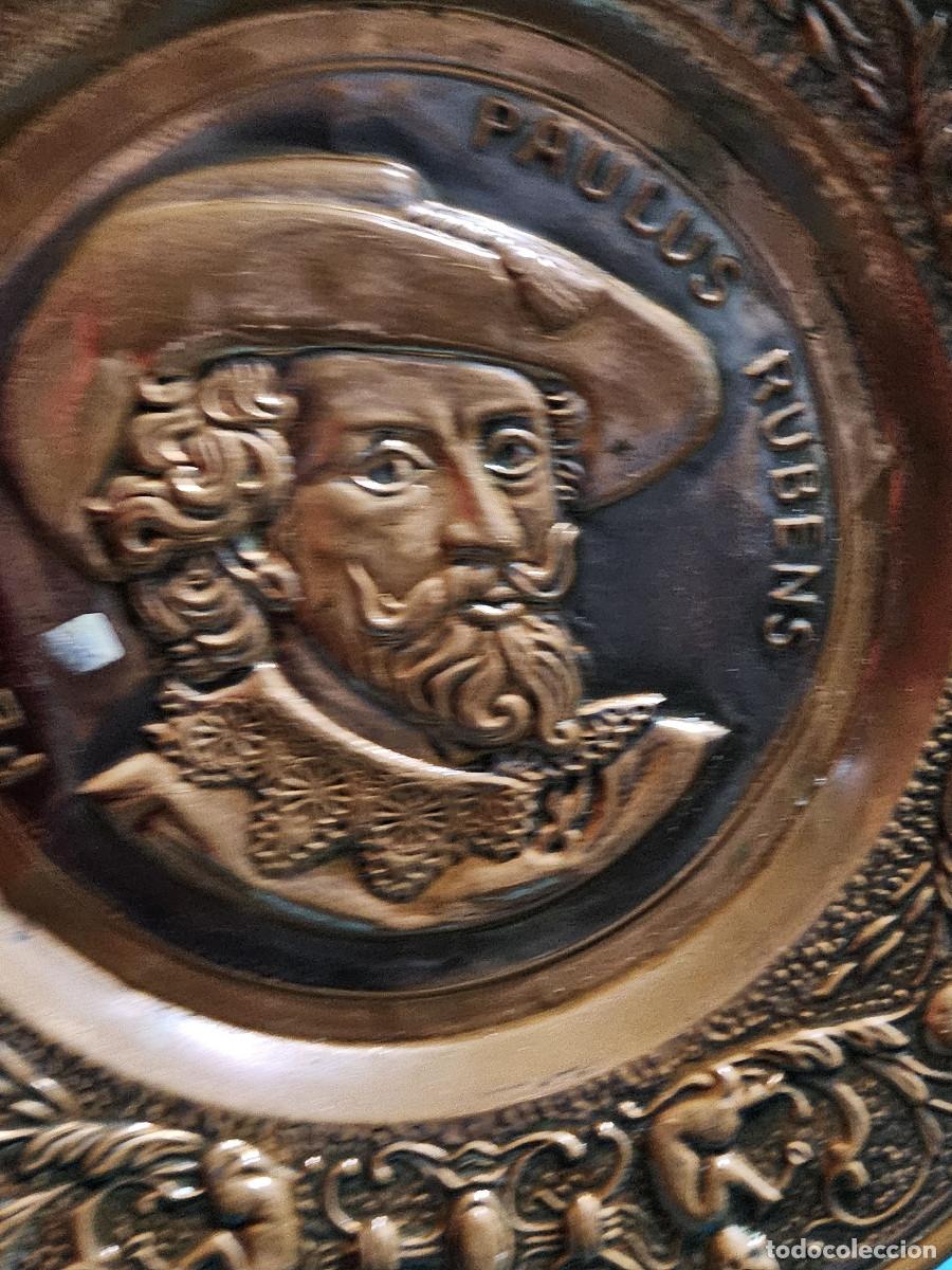 Vintage: plato de cobre antiguo - Foto 4