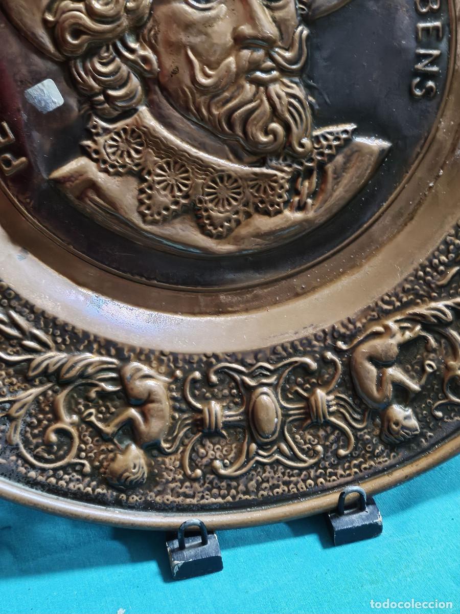 Vintage: plato de cobre antiguo - Foto 5