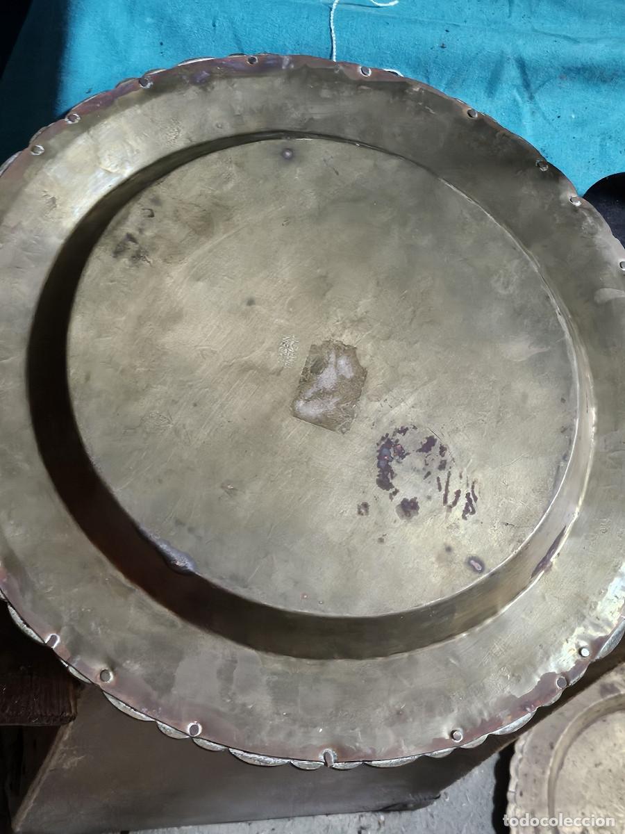 Vintage: plato de cobre antiguo - Foto 4