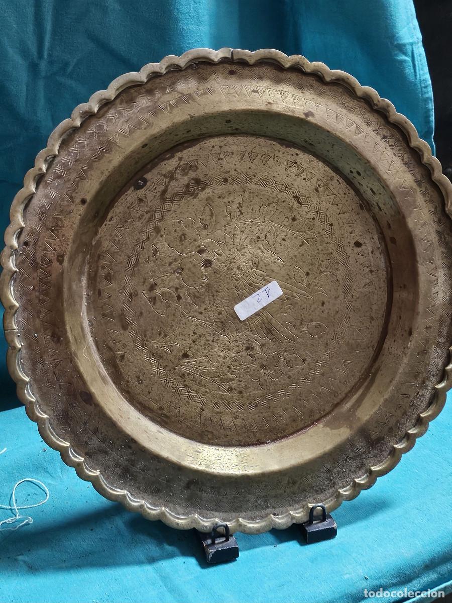 Vintage: plato de cobre antiguo - Foto 1