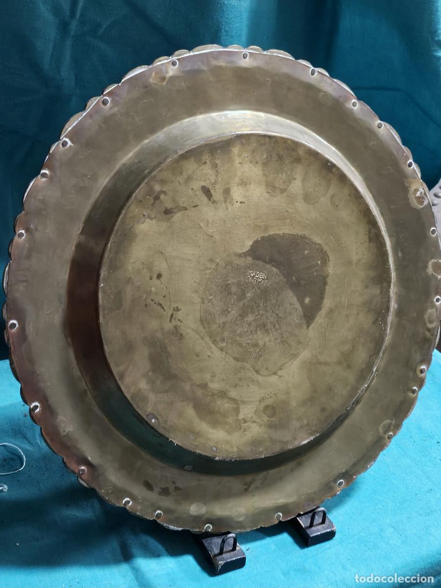Vintage: plato de cobre antiguo - Foto 4
