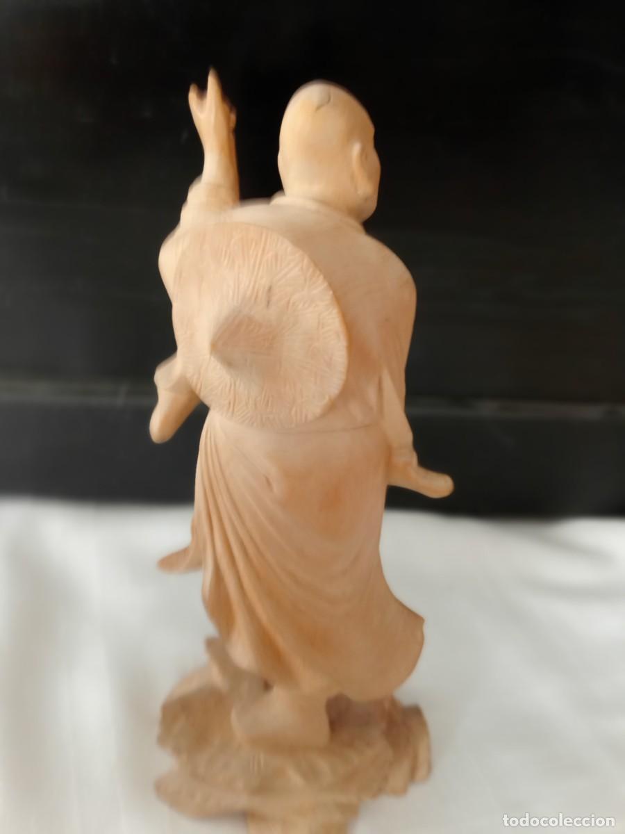 Vintage: TALLA DE MADERA ASI&Aacute;TICA - Foto 5