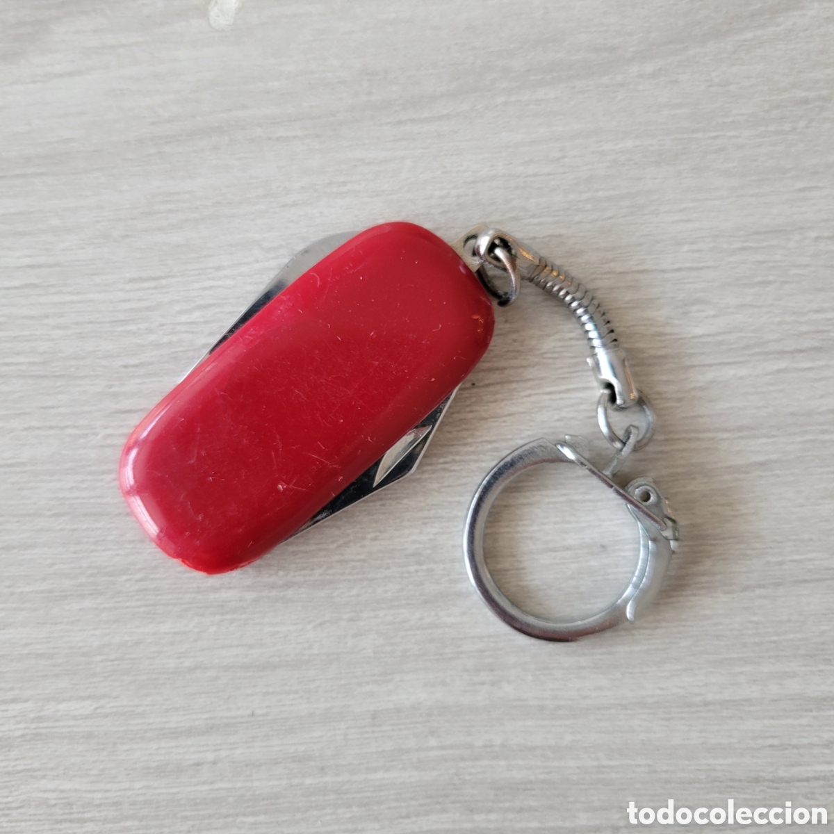 Vintage: Mini navaja llavero multiusos roja - Foto 2