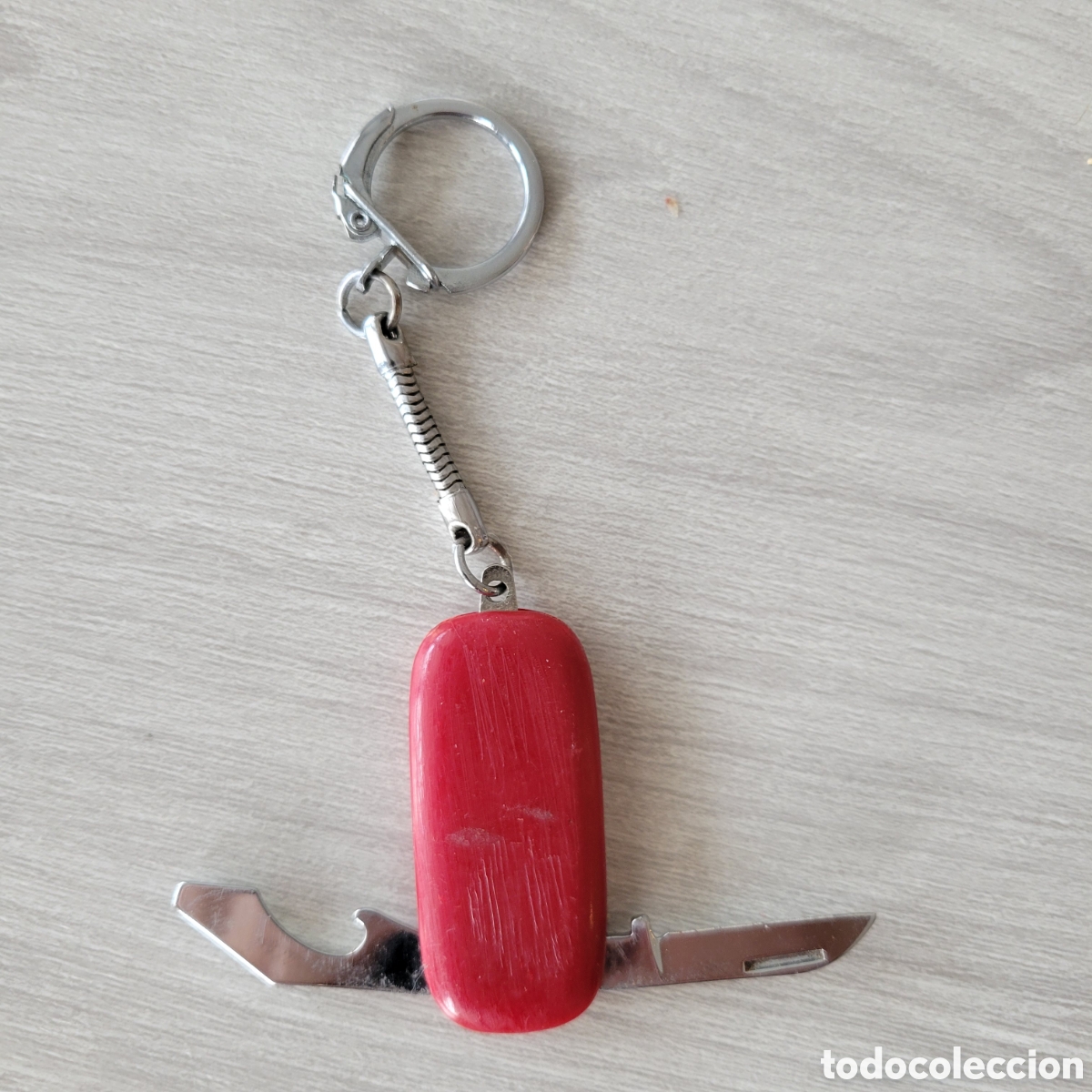 Vintage: Mini navaja llavero multiusos roja - Foto 1