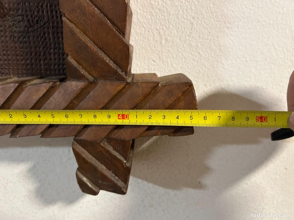 Vintage: Cuadro tallado en madera caballo con firma - Foto 5