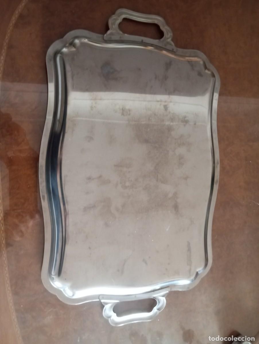 Vintage: BANDEJA DE METAL CON ASAS - Foto 3