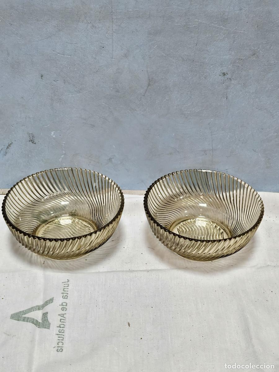 Vintage: 2 cuencos de cristal vintage - Foto 1