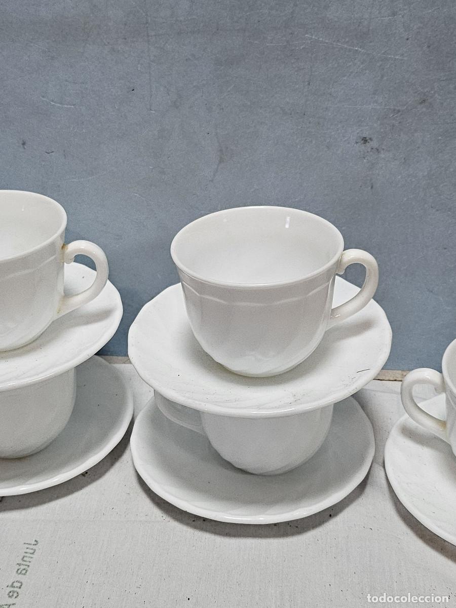 Vintage: 5 copas de porcelana blanca - Foto 3
