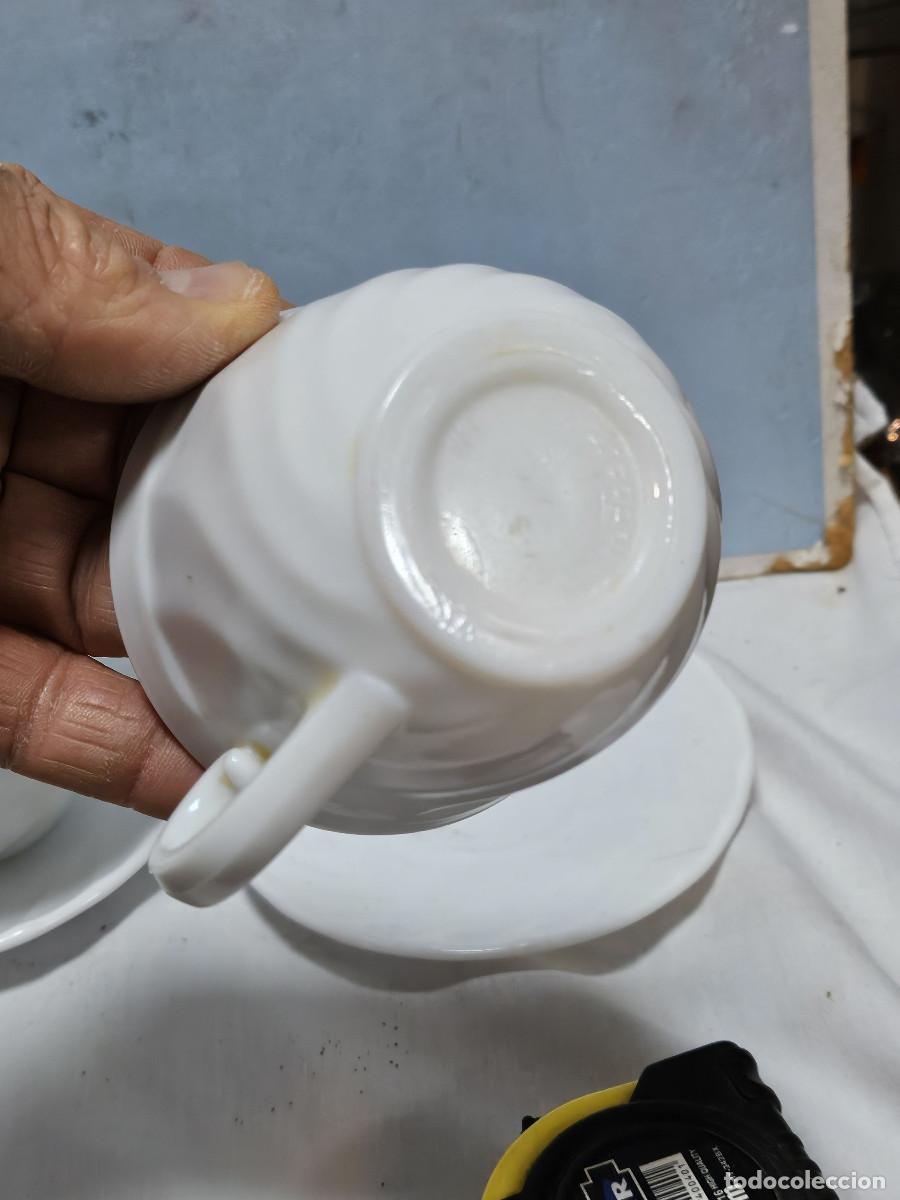 Vintage: 5 copas de porcelana blanca - Foto 4