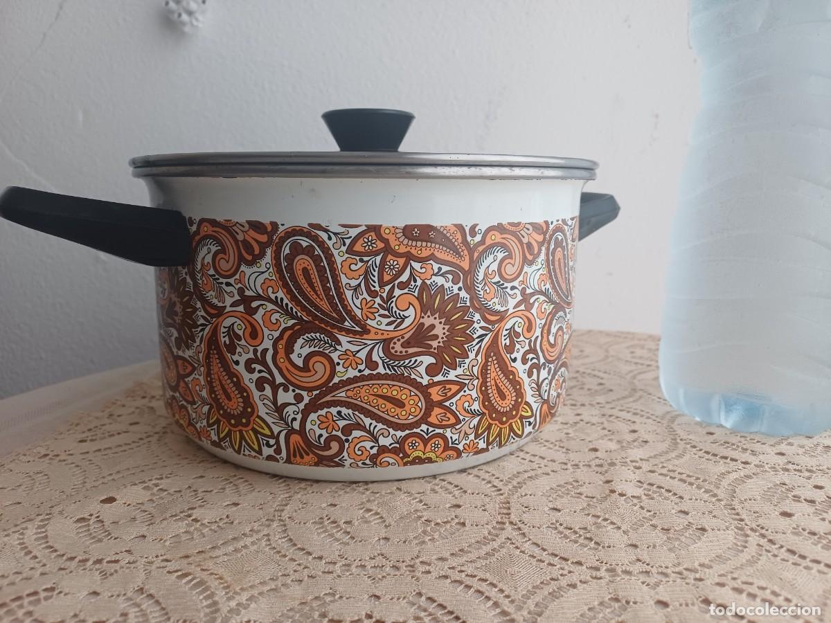 Vintage: Olla cacerola esmaltada - Foto 1